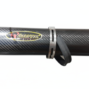 Silenciador Akrapovic original de segunda mano en acero inoxidable para moto