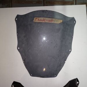 Cúpula ahumada usada para Yamaha YZF 600 Thundercat con cinta adhesiva y la inscripción manual "Thundercat".