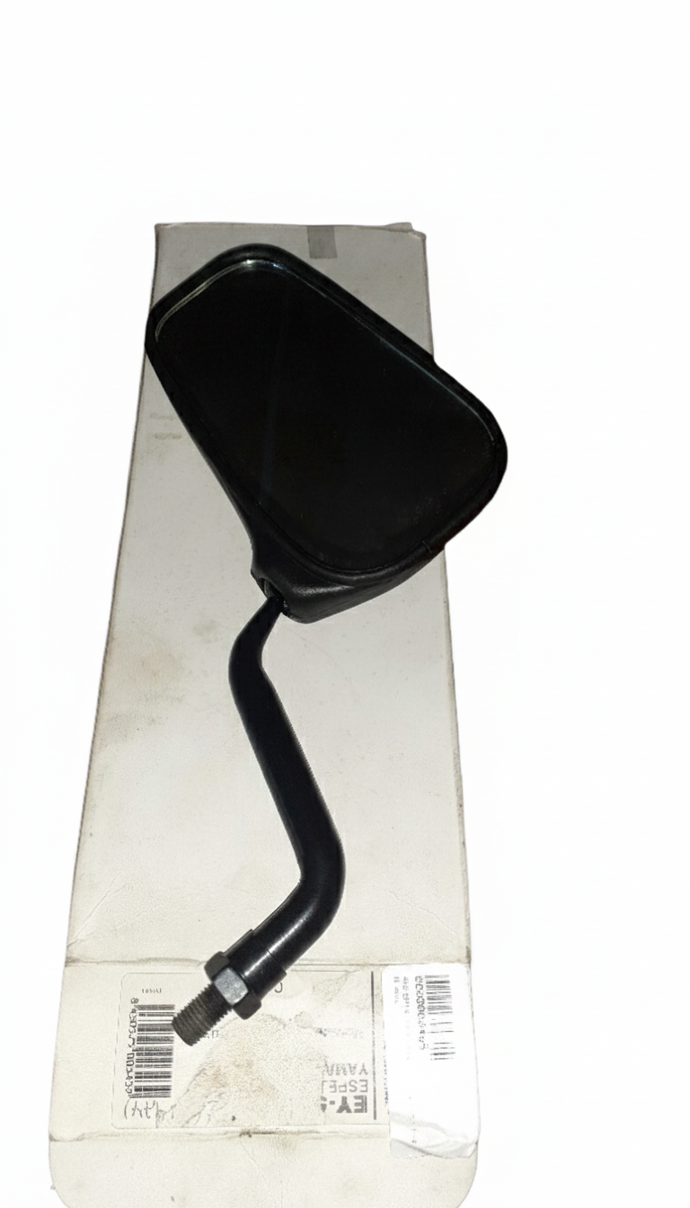 Espejo retrovisor derecho usado para Honda CB 250 Two Fifty 1994, color negro, conservado en su caja de cartón original.