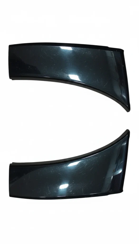 Pareja de carenados laterales delanteros negros para Yamaha T-MAX 530 (2012-2014). Plásticos originales de carrocería.